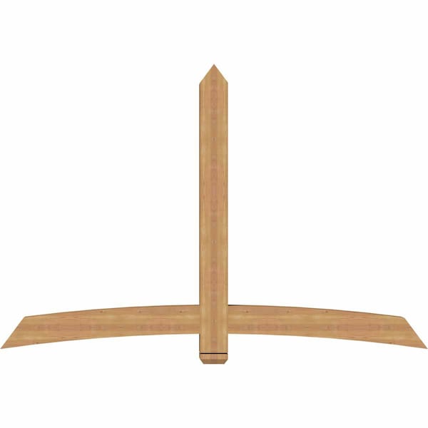 Ekena Millwork Bellingham Timber Gable Bracket, Western Red Cedar, 84"W x 56"H x 5 1/2"D x 5 1/2"F, 16/12 Pitch GBW084X56X0606BEL00SWR - main